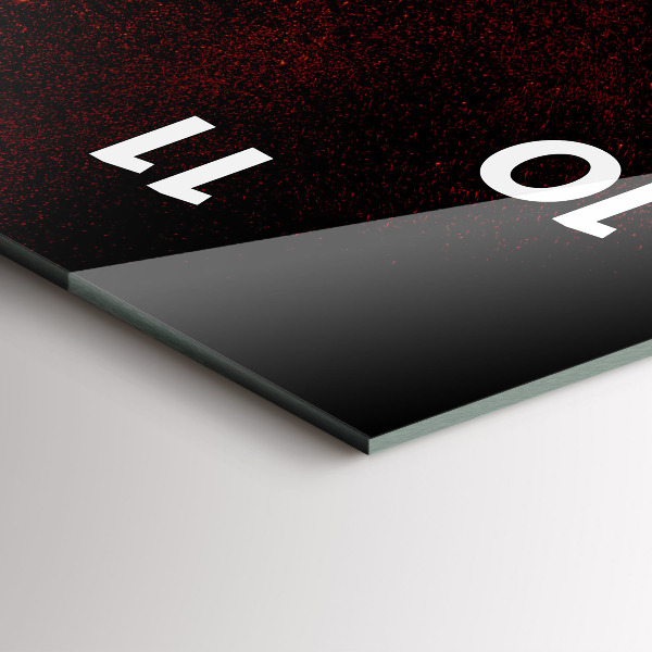 Reloj de cristal vertical Pimientos picantes - espejomat.es