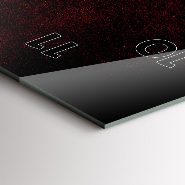 Reloj de cristal vertical Pimientos picantes - espejomat.es