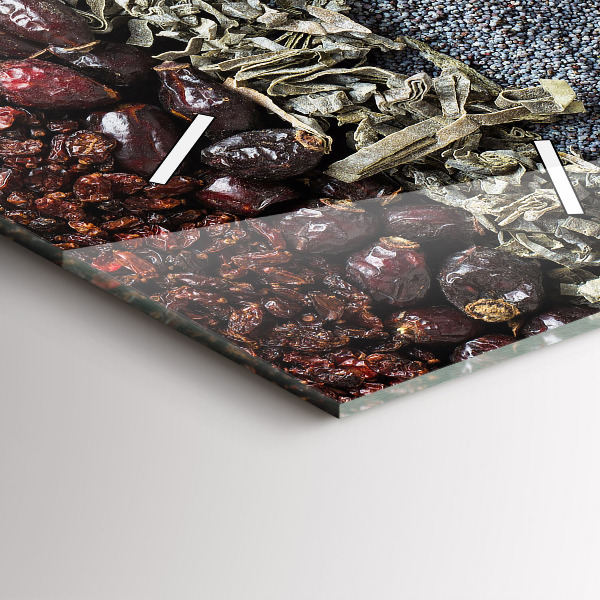 Reloj de vidrio vertical Filas de especias - espejomat.es