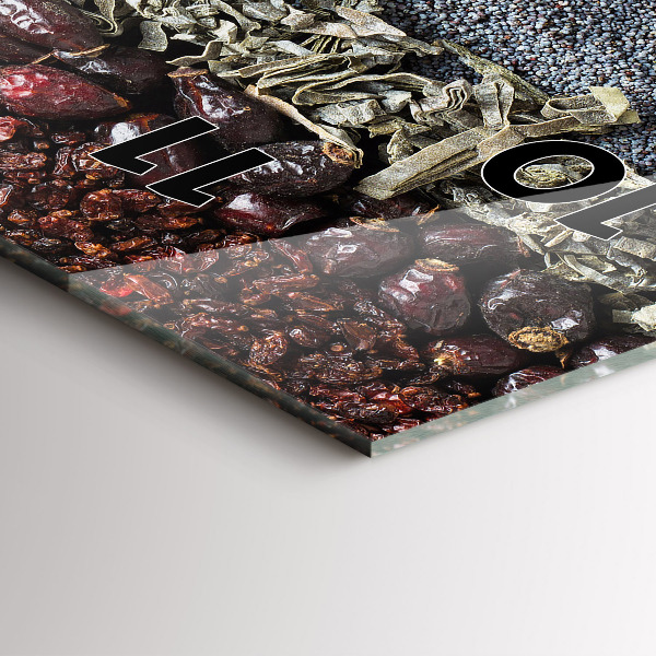 Reloj de vidrio vertical Filas de especias - espejomat.es