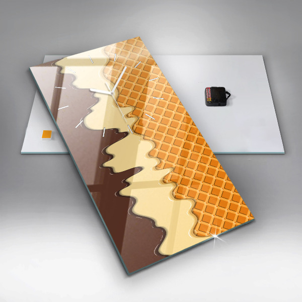 Reloj vertical Barquillo y helado - espejomat.es