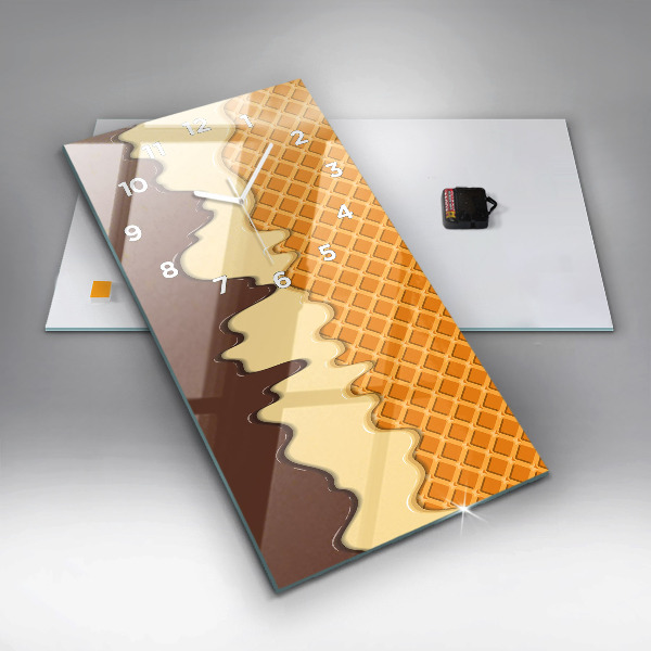 Reloj vertical Barquillo y helado - espejomat.es