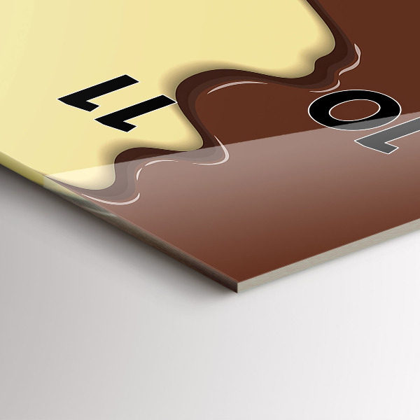 Reloj vertical Barquillo y helado - espejomat.es