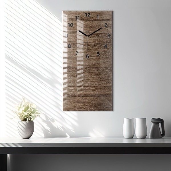 Reloj vertical Madera oscura - espejomat.es