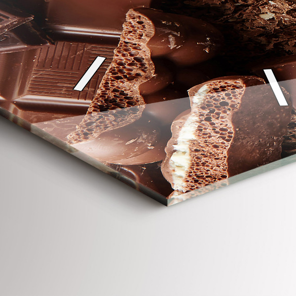 Reloj de vidrio vertical Barritas de chocolate - espejomat.es