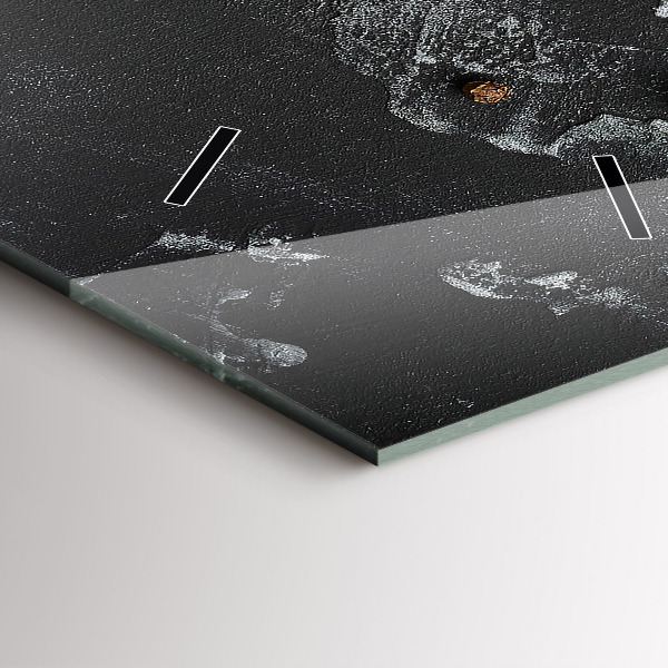 Reloj de cristal vertical Especias sobre la mesa - espejomat.es