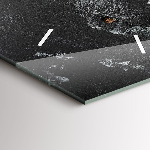 Reloj de cristal vertical Especias sobre la mesa - espejomat.es