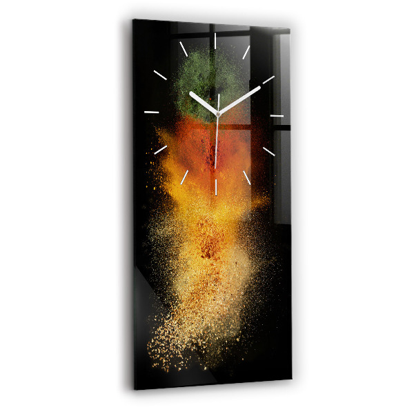 Reloj de vidrio vertical Especias esparcidas - espejomat.es