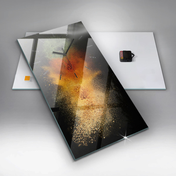 Reloj de vidrio vertical Especias esparcidas - espejomat.es