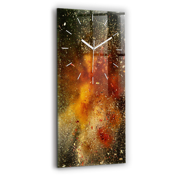 Reloj vertical Abstracción de especias - espejomat.es