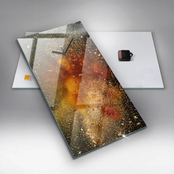 Reloj vertical Abstracción de especias - espejomat.es