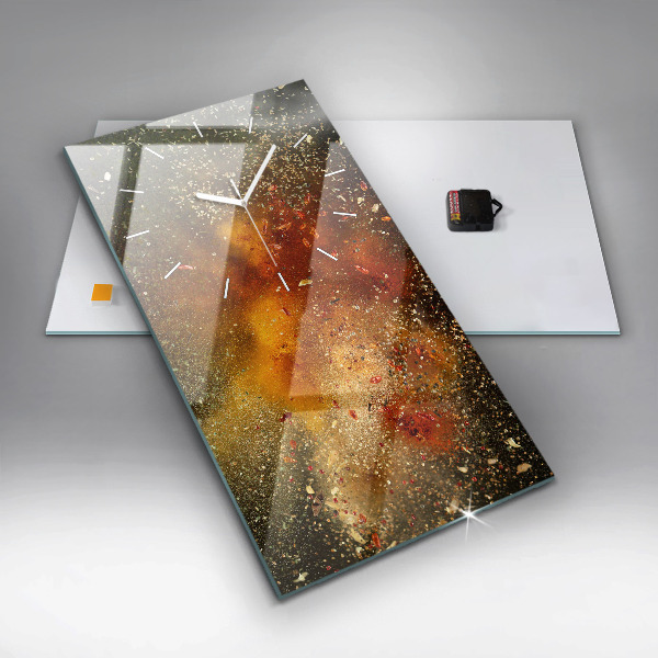 Reloj vertical Abstracción de especias - espejomat.es