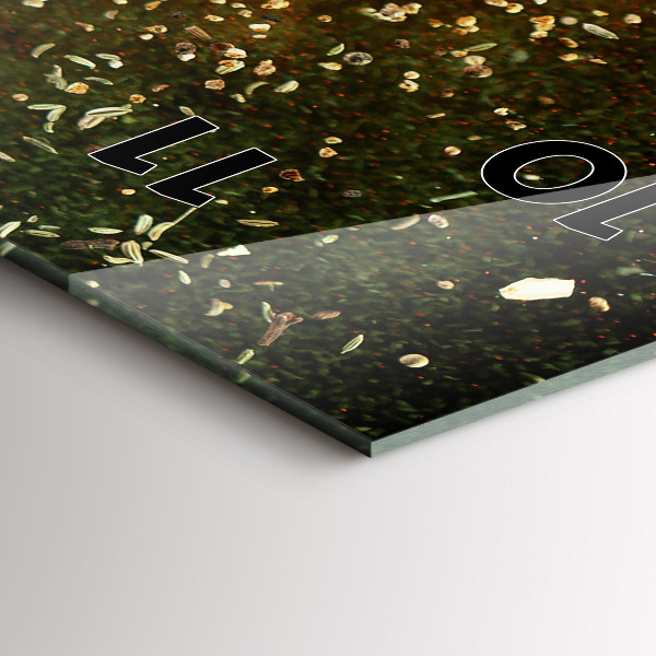 Reloj vertical Abstracción de especias - espejomat.es