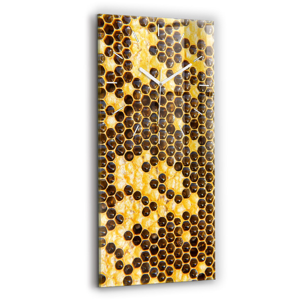Reloj de cristal vertical Panal - espejomat.es