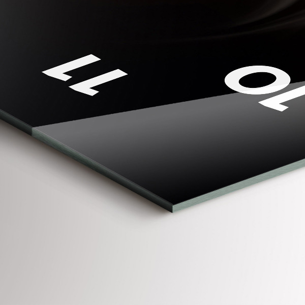 Reloj de vidrio vertical Taza de café - espejomat.es