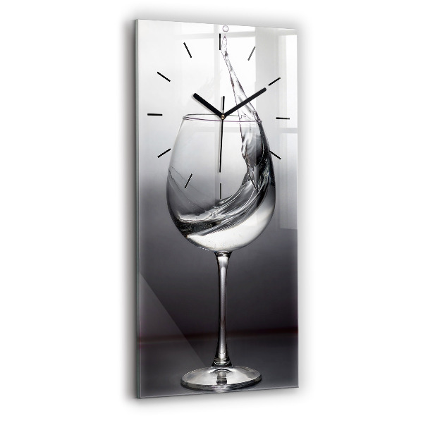Reloj de vidrio vertical Copa de vino - espejomat.es