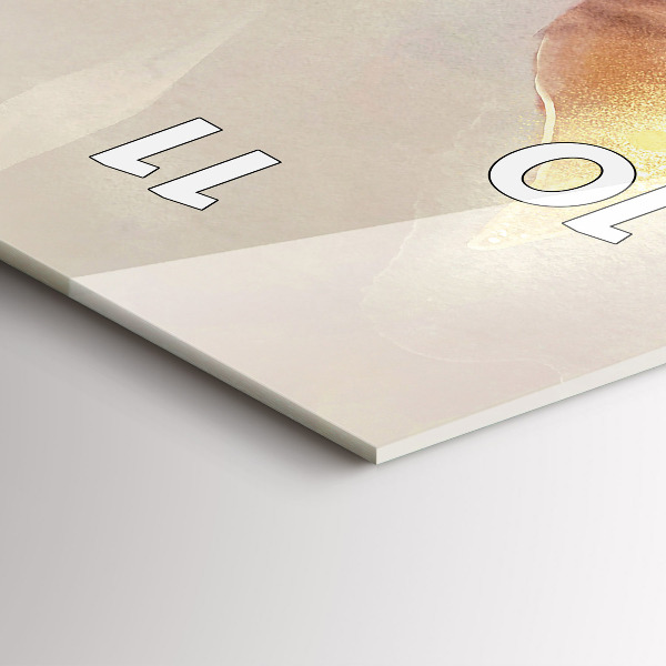 Reloj vertical Hojas abstractas boho - espejomat.es