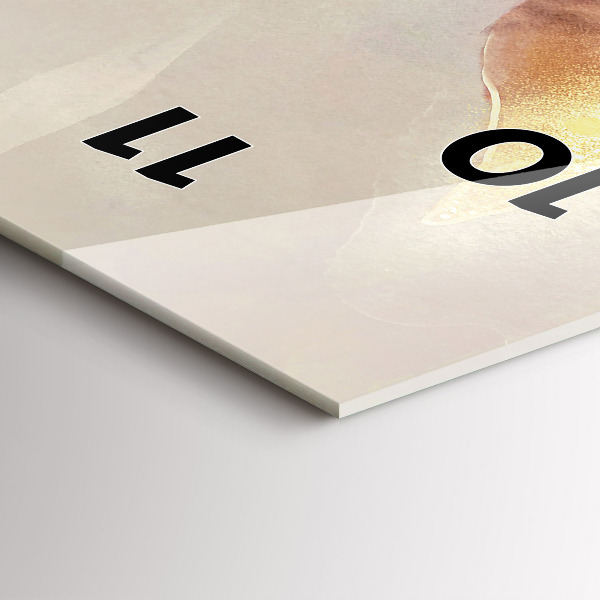 Reloj vertical Hojas abstractas boho - espejomat.es