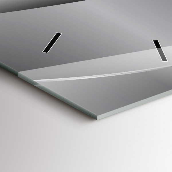 Reloj vertical Abstracción plateada - espejomat.es