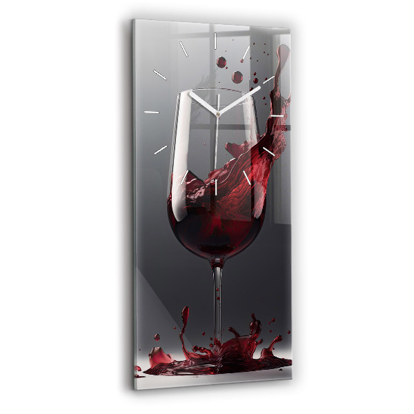 Reloj vertical Copa de vino tinto - espejomat.es