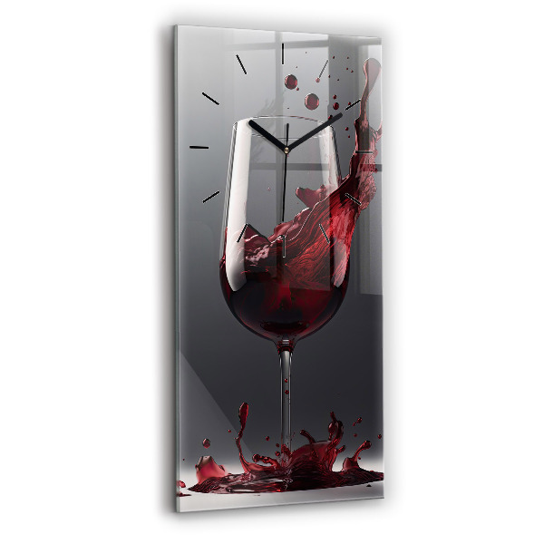 Reloj vertical Copa de vino tinto - espejomat.es