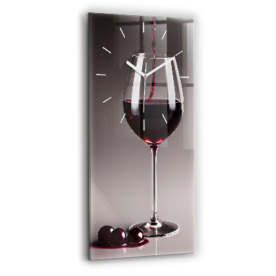 Reloj de vidrio vertical Lámpara de vino tinto - espejomat.es