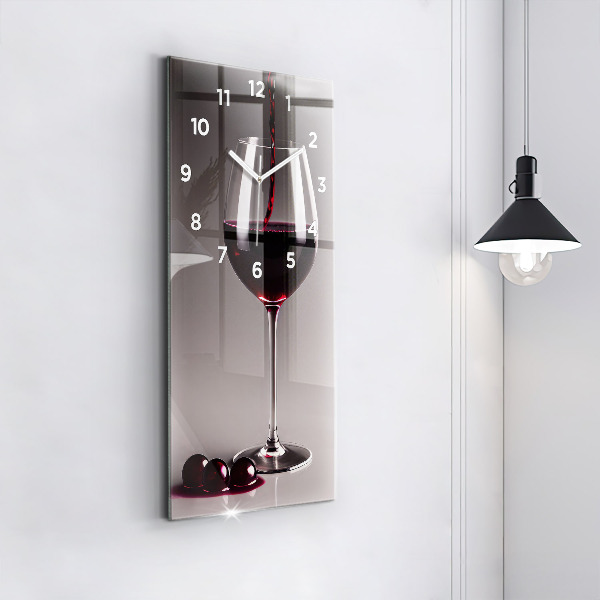 Reloj de vidrio vertical Lámpara de vino tinto - espejomat.es