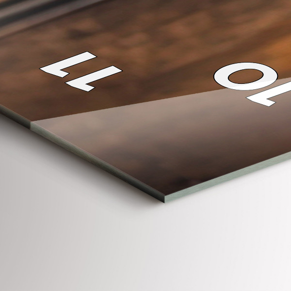 Reloj de cristal vertical Taza de café - espejomat.es