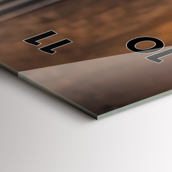 Reloj de cristal vertical Taza de café - espejomat.es