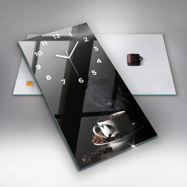 Reloj vertical Taza de café - espejomat.es