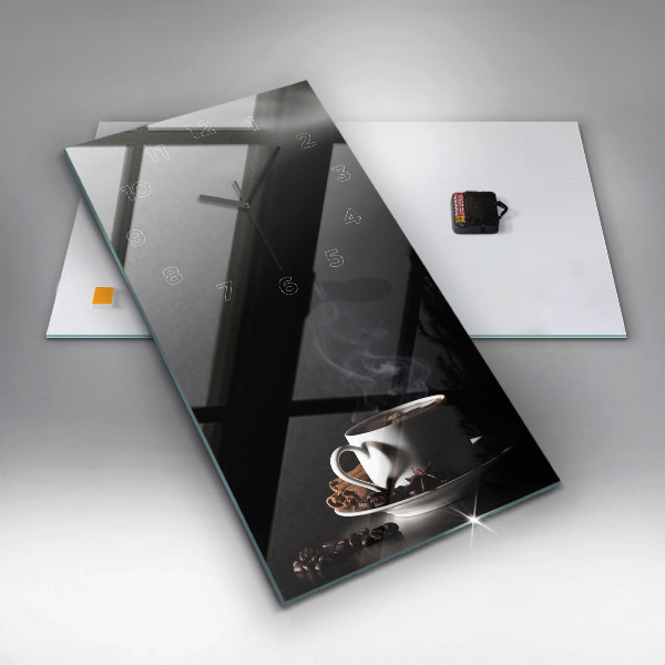 Reloj vertical Taza de café - espejomat.es