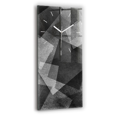 Reloj de vidrio vertical Abstracción geométrica - espejomat.es