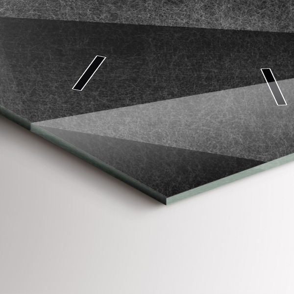 Reloj de vidrio vertical Abstracción geométrica - espejomat.es