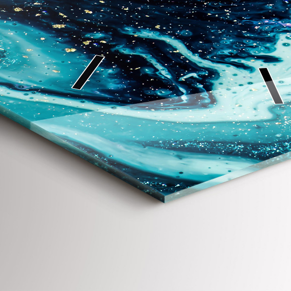 Reloj de vidrio vertical Mármol abstracto - espejomat.es