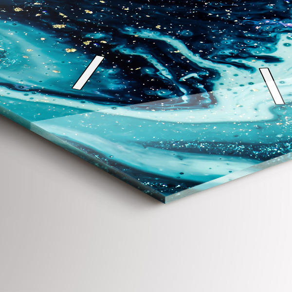 Reloj de vidrio vertical Mármol abstracto - espejomat.es