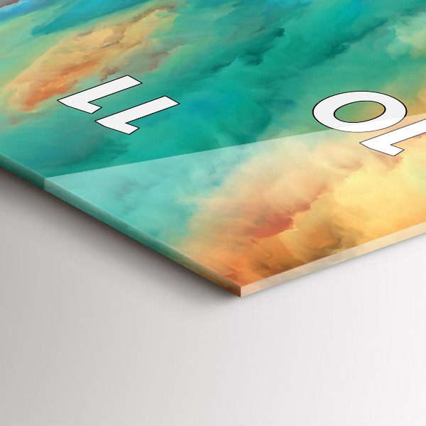 Reloj vertical Paisaje abstracto - espejomat.es