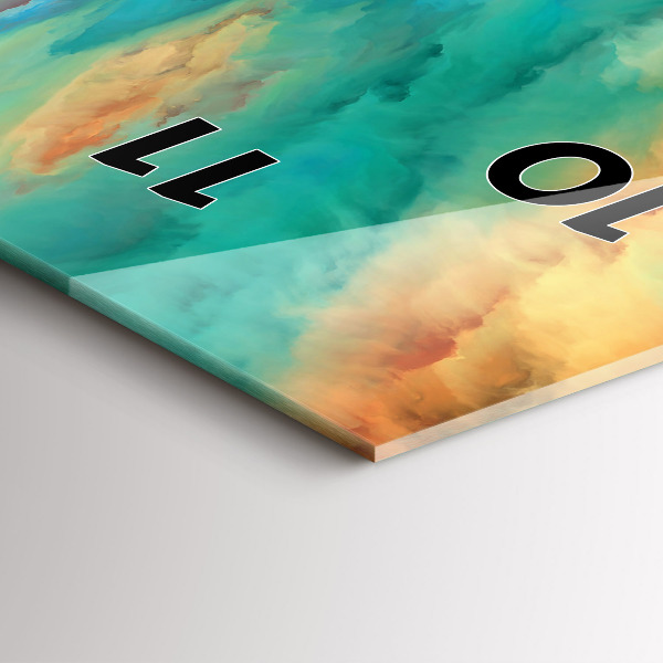 Reloj vertical Paisaje abstracto - espejomat.es