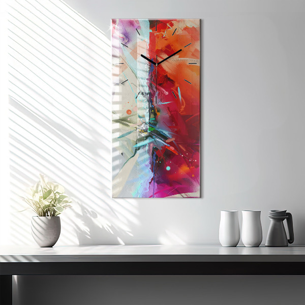 Reloj de cristal vertical Hileras de especias - espejomat.es