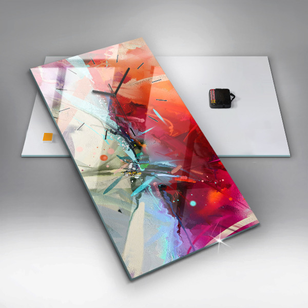 Reloj de cristal vertical Hileras de especias - espejomat.es