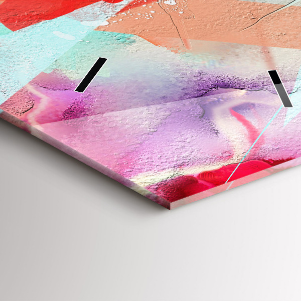 Reloj de cristal vertical Hileras de especias - espejomat.es