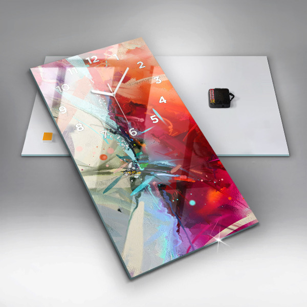 Reloj de cristal vertical Hileras de especias - espejomat.es