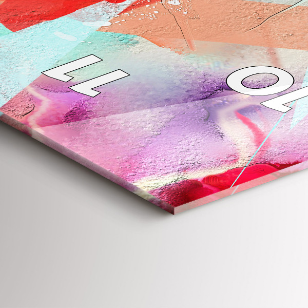 Reloj de cristal vertical Hileras de especias - espejomat.es