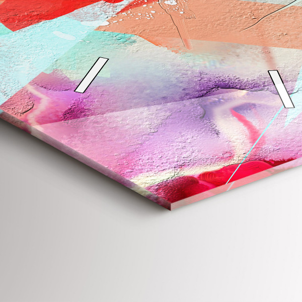 Reloj de cristal vertical Hileras de especias - espejomat.es