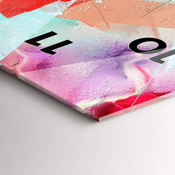 Reloj de cristal vertical Hileras de especias - espejomat.es