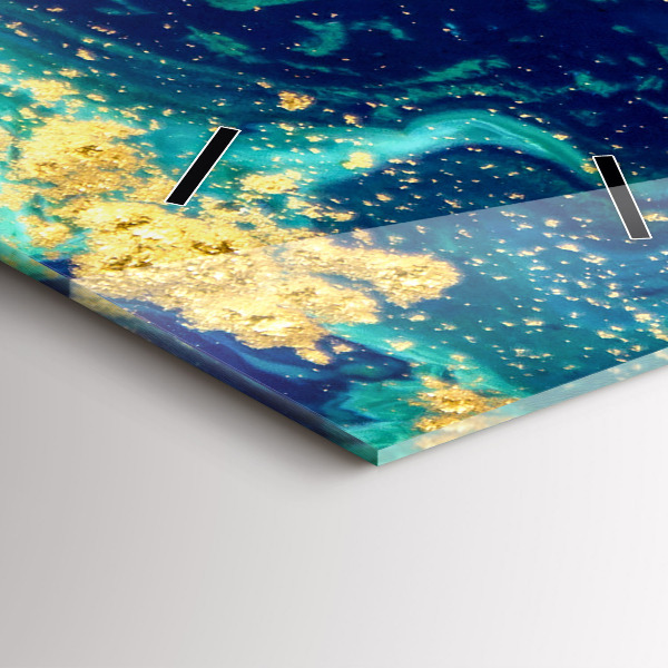 Reloj de cristal vertical Abstracción moderna - espejomat.es