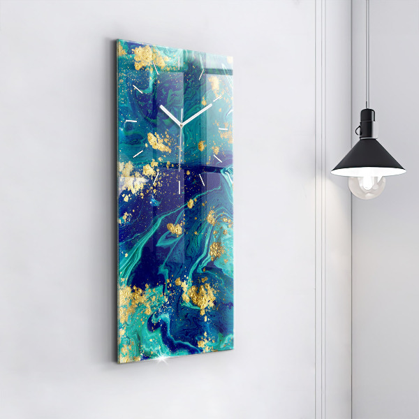 Reloj de cristal vertical Abstracción moderna - espejomat.es