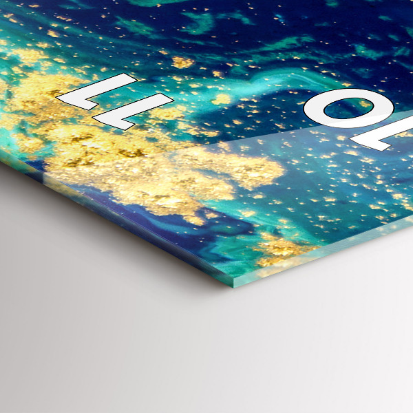 Reloj de cristal vertical Abstracción moderna - espejomat.es