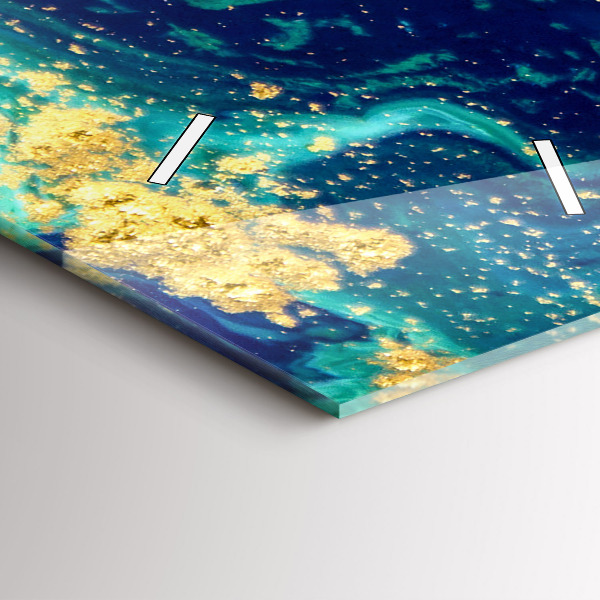 Reloj de cristal vertical Abstracción moderna - espejomat.es