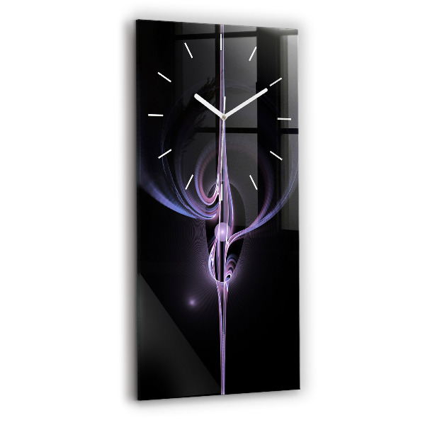Reloj vertical Abstracción violeta - espejomat.es