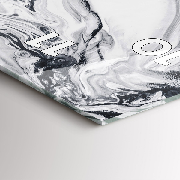 Reloj vertical Abstracción tinta mármol - espejomat.es